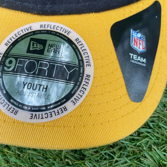 New Era Pittsburgh Steelers Side Flect 9FORTY Youth SnapBack Hat NWT - Picture 9 of 9